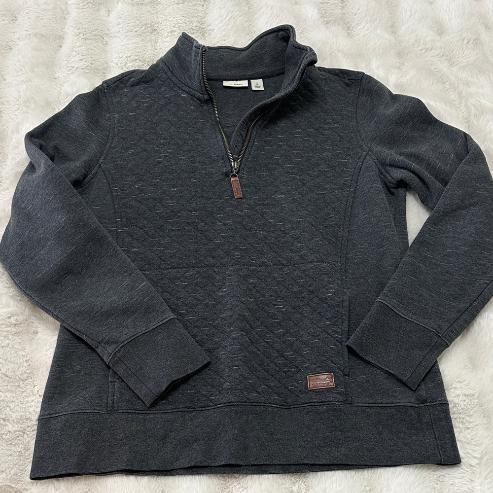 L.L. Bean Women's Gray Zip-Up Sweater